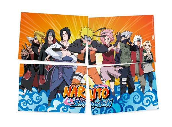Painel Decorativo 4 Placas Naruto